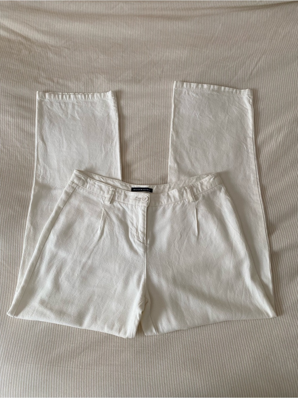 Brandy Melville women’s white Straight-Leg Pants